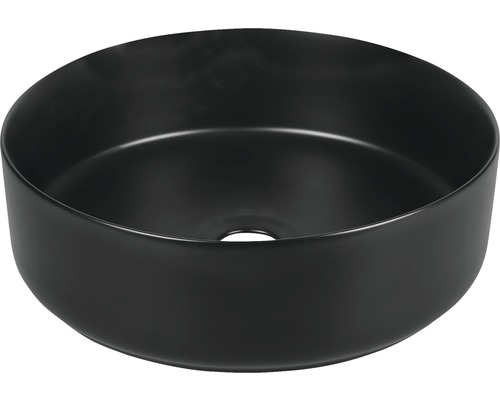 Verschil opzetwastafel Mira 36,5 x 36,5 cm zwart mat 38.010.52