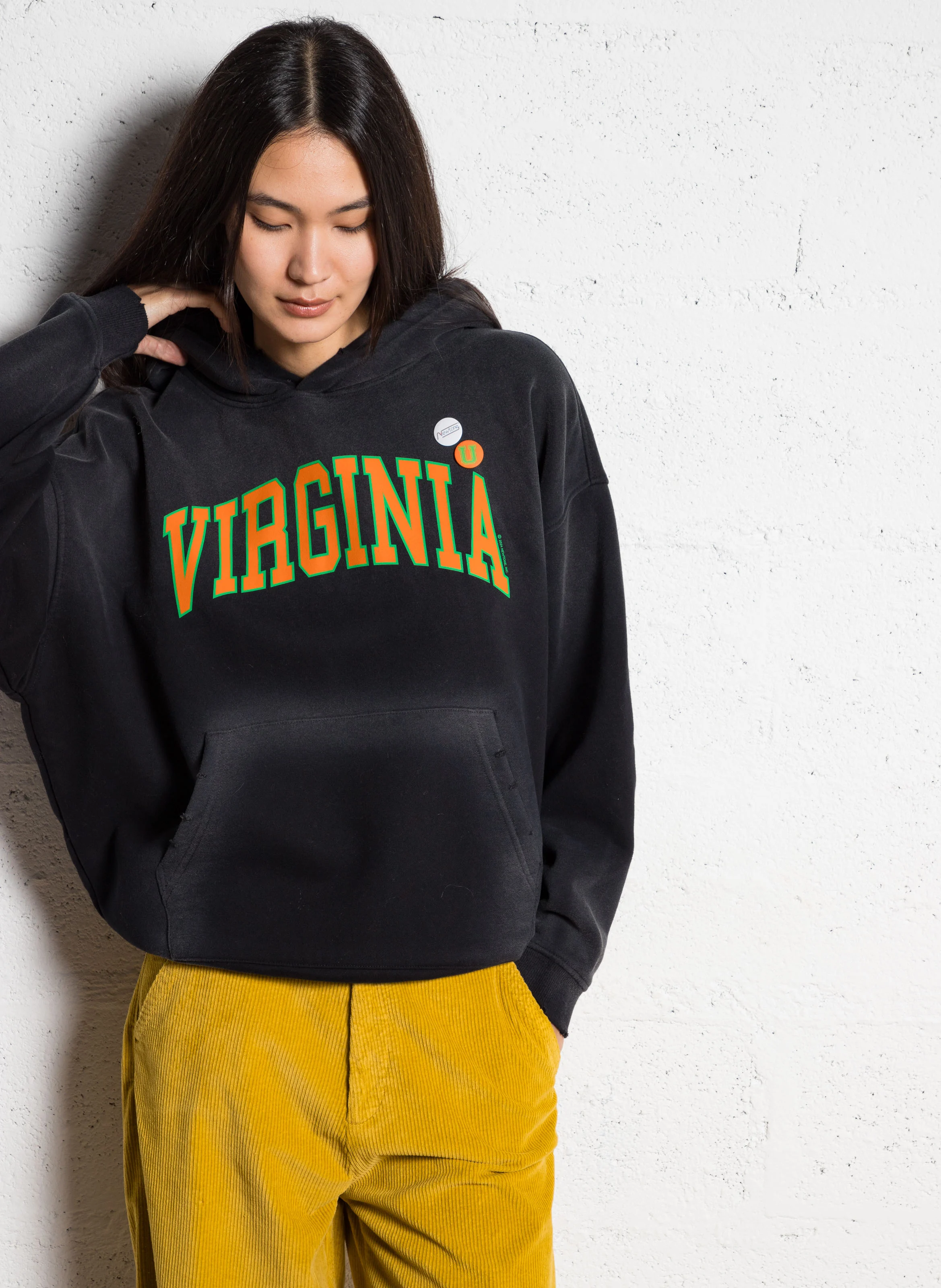 SKYLER VIRGINIA - Sweat à capuche en coton mélangé | Noir