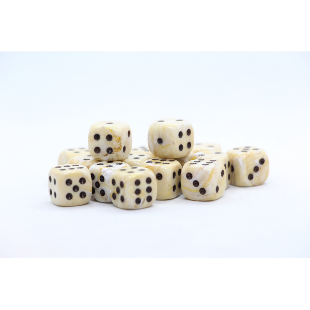Set de 36 Dés Chessex : Marble