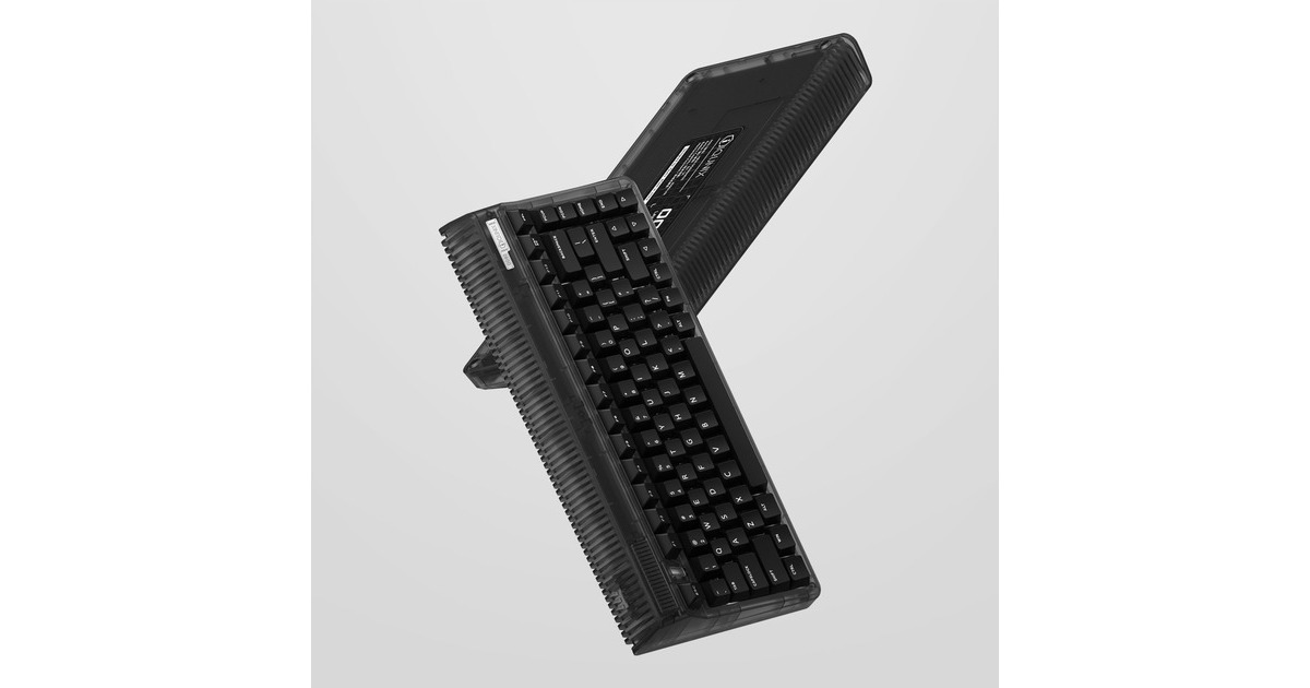 IqunixOG80 Dark Side Wireless Mechanical Keyboard, gaming toetsenbord  (Zwart, US lay-out, Cherry MX Red, RGB leds, 80% (TKL), Hot-swappable, PBT, 2.4GHz | Bluetooth 5.1 | USB-C)