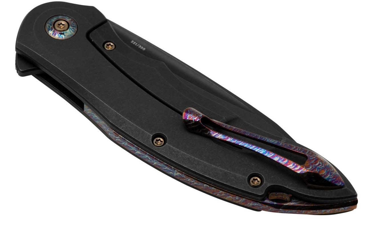 WE Knife Makani WE21048-1, Black Titanium, Black Stonewashed CPM 20CV zakmes