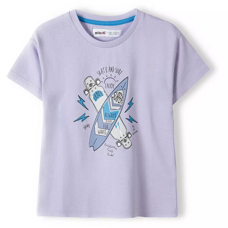 MINOTI 3er-Pack T-Shirts BlauFliederWeiß