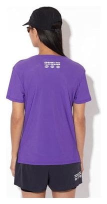 Maillot manches courtes Running Circle Legend Violet Femme