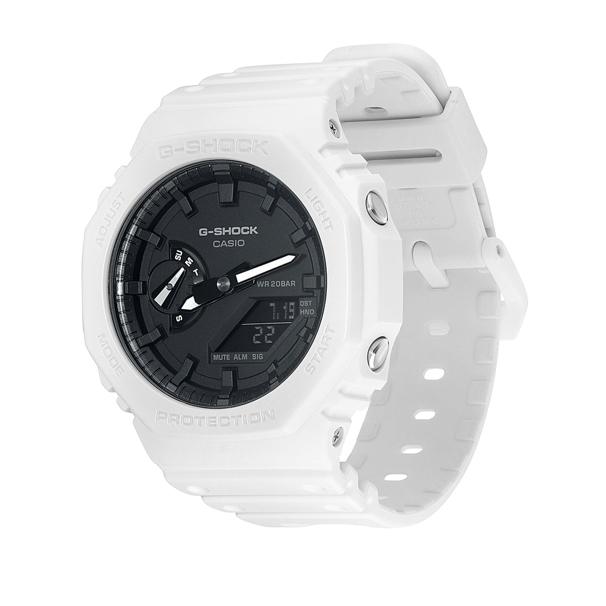 Montre G-SHOCK classic homme bracelet resine blanche