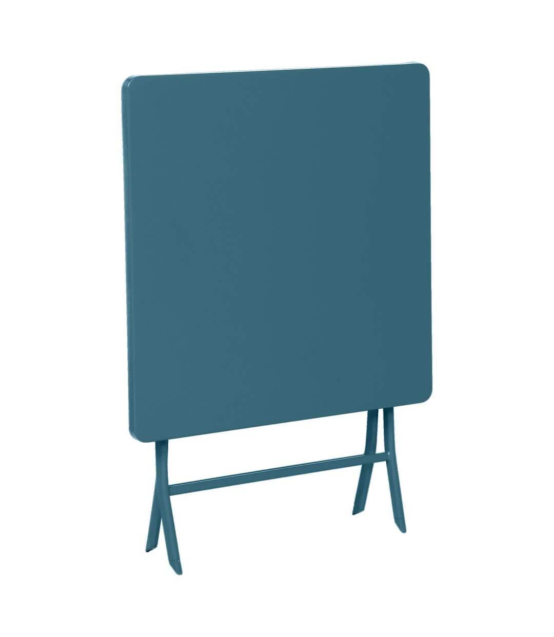 Table de jardin pliable carrée Greensboro - 2 Places - Bleu canard