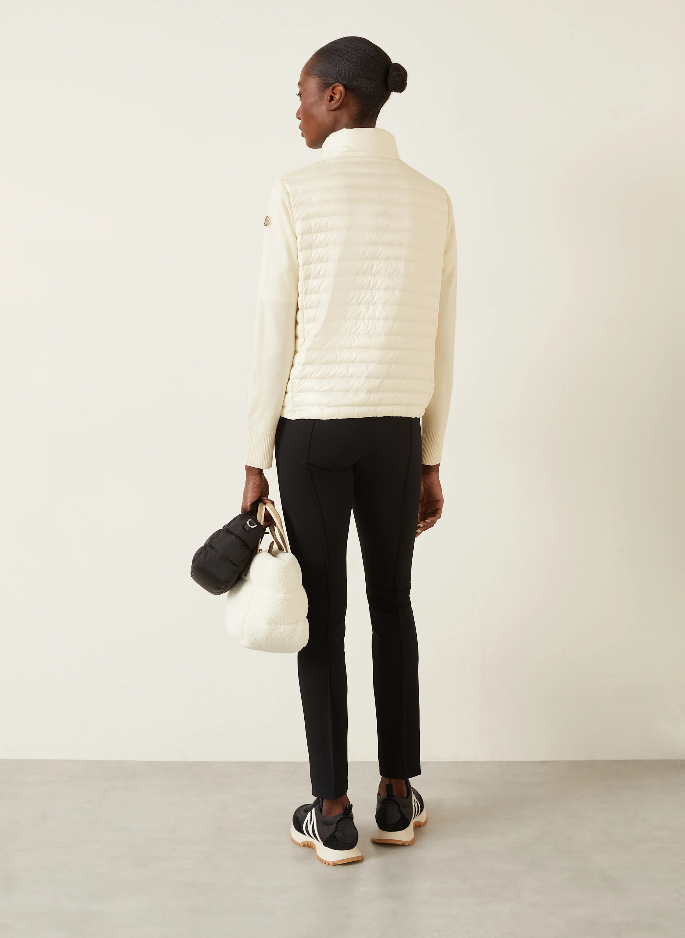 MONCLER Daunenjacke TRICOT im Materialmix