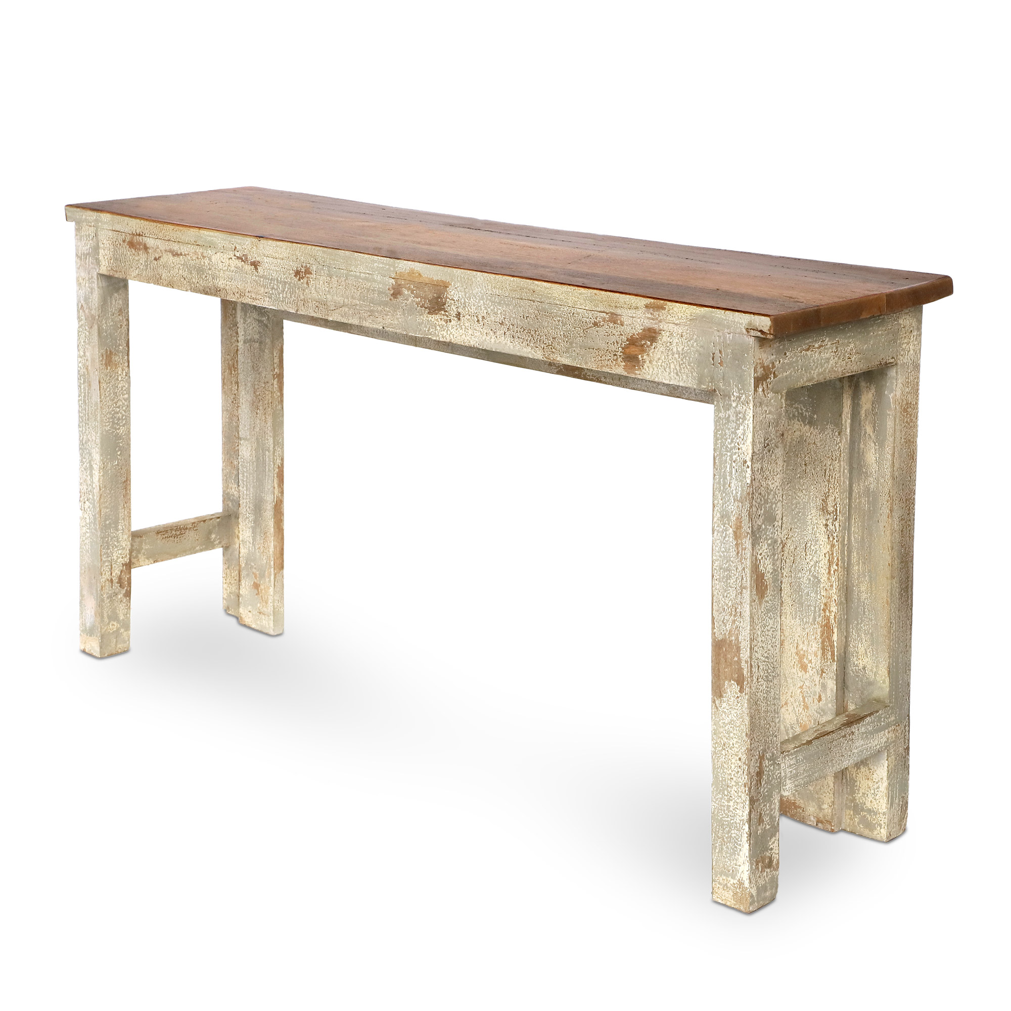 Konsolentisch, whitewashed, B 150 cm, H 77 cm, T 38 cm von fischer's lagerhaus