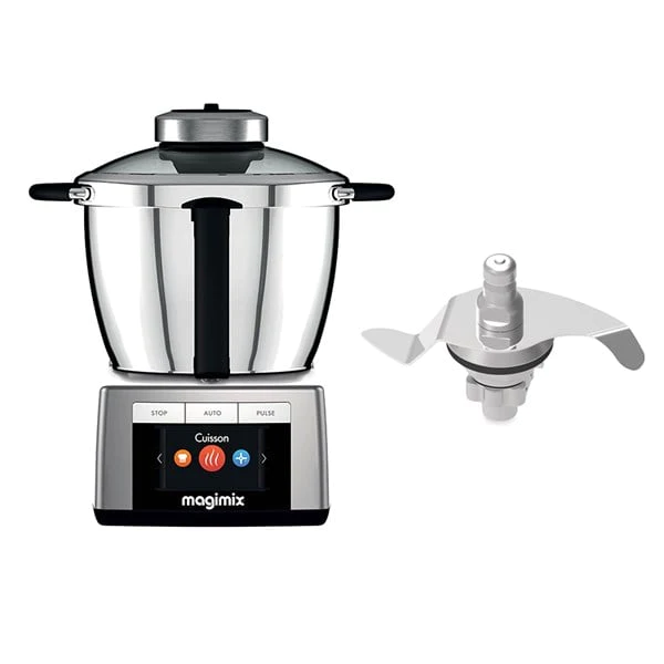 Lot Cook expert chrome mat et accessoire pétrin Magimix