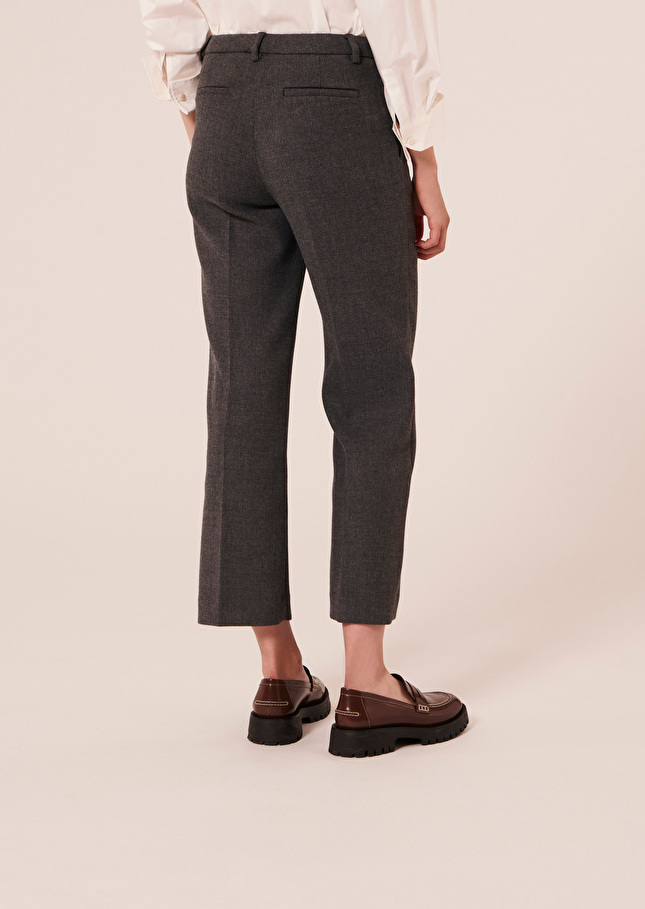 Pantalon Pampillegris en laine tailleur