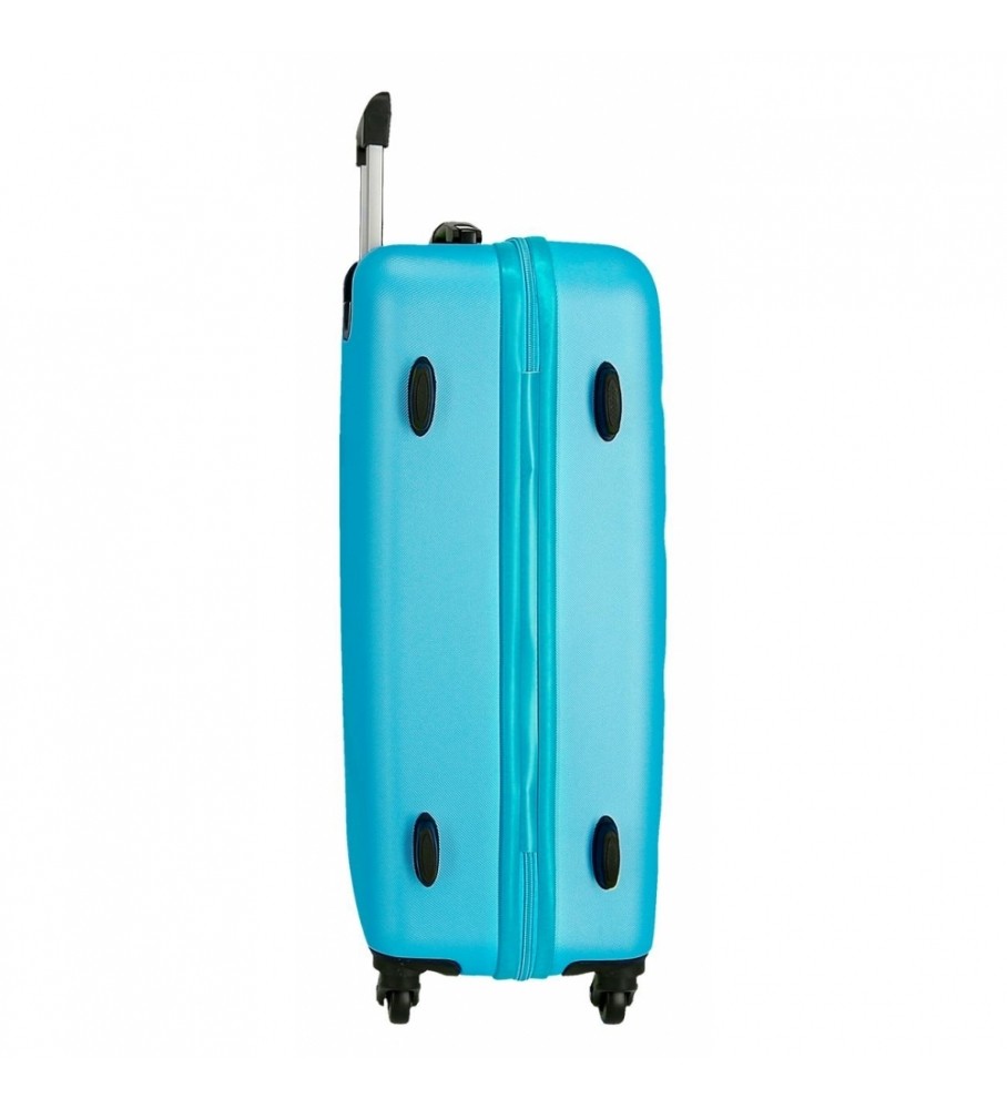 Mala rígida média Roll Road 65cm Roll Road Flex Azul Claro