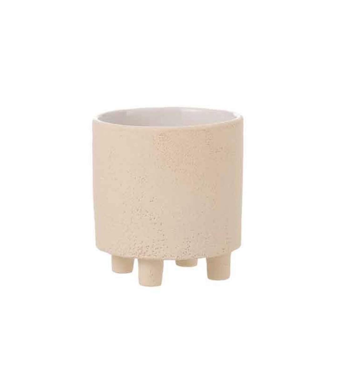 Paris Prix - Cache-pot Déco En Céramique sable 16cm Beige