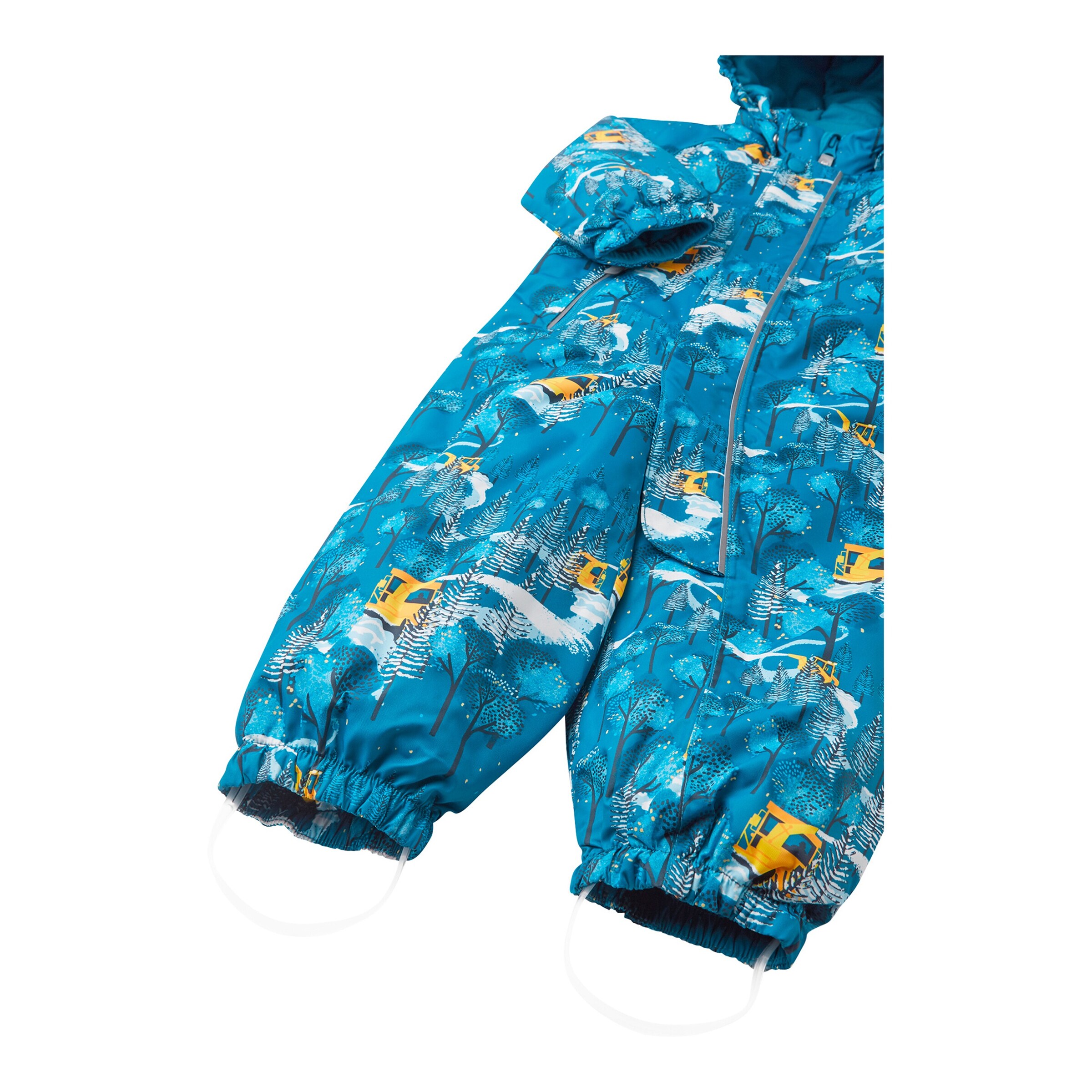 Reima Schneeoverall mit Kapuze blau/gelb