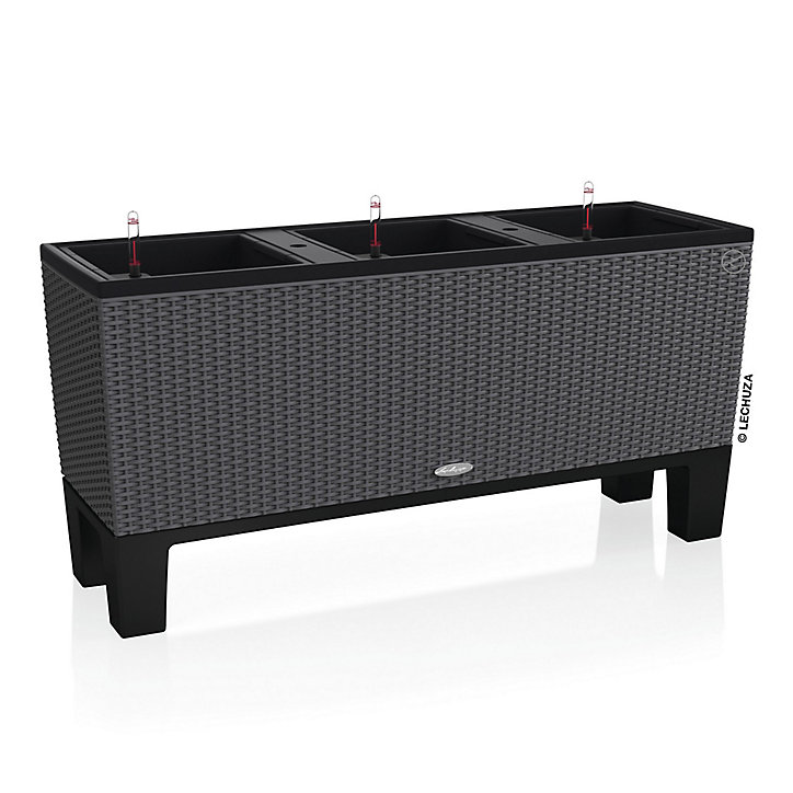 Socle réhausse pour jardinière Lechuza Trio Cottage noir 30