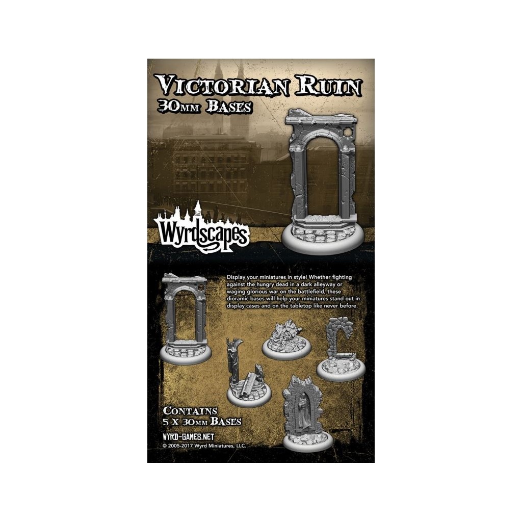 Wyrdscape Bases - 5x Victorian 30mm