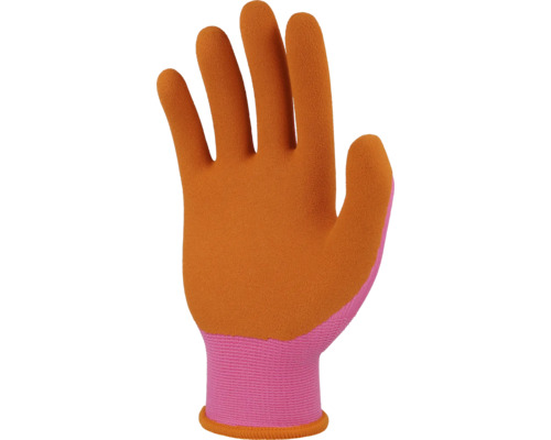 Kinderhandschoen Floralie Uni maat 4 oranje roze