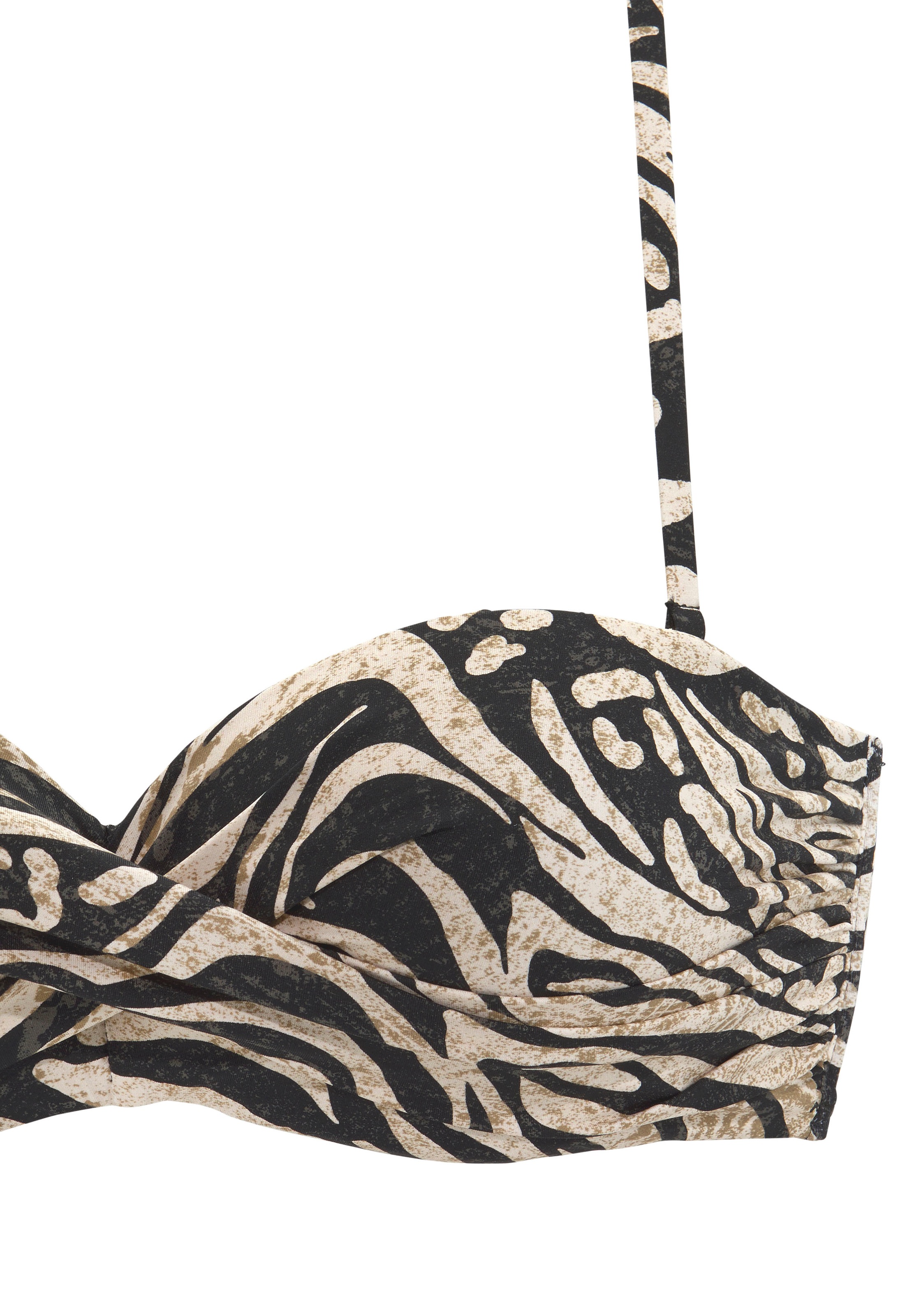 Bruno Banani Bügel-Bandeau-Bikini , in trendigem Animalprint