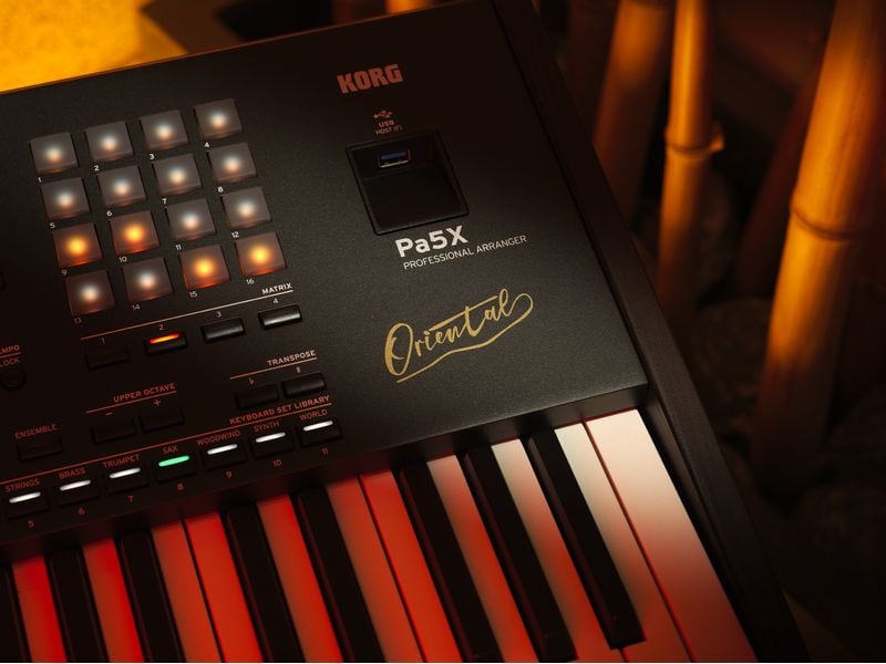 Korg Keyboard Pa5X 76 Oriental Keyboard mit 76 Tasten aus der Arranger-Serie