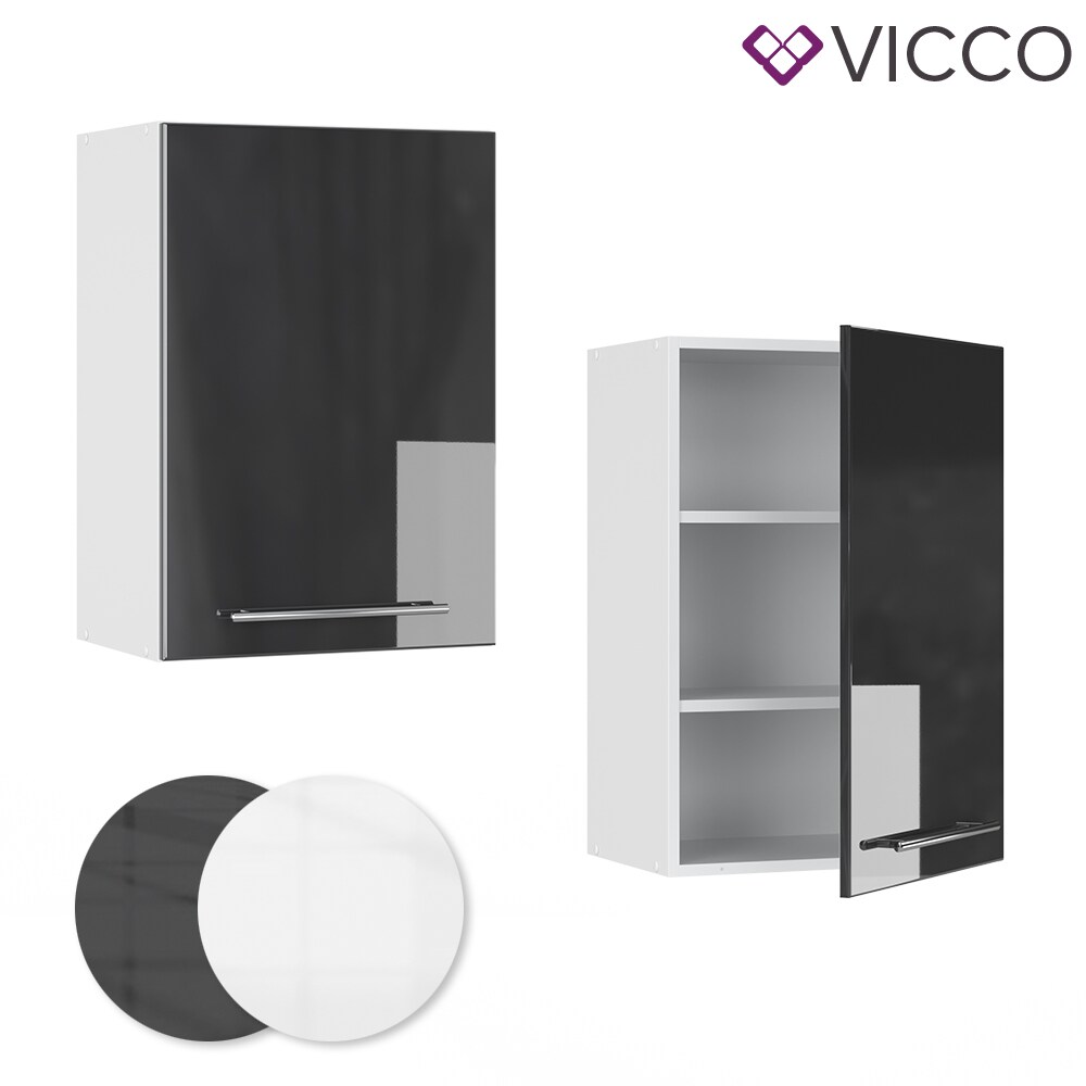 VICCO Hängeschrank 50 cm Anthrazit Küchenzeile Unterschrank Fame