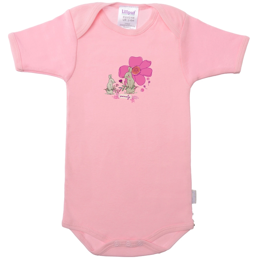 Liliput Kurzarmbody Hase rosa