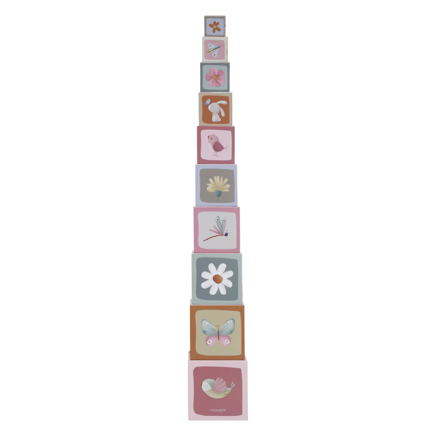 Little Dutch Stapelblokken Flowers & Butterflies FSC