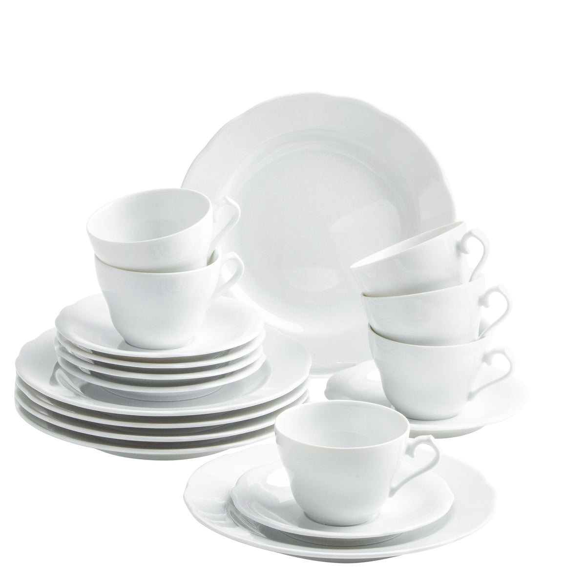 KAHLA Rossella Kaffee-Set 18tlg. weiß