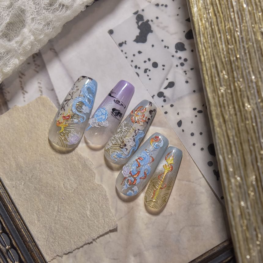 dainlili - Lotus Nail Art Stickers