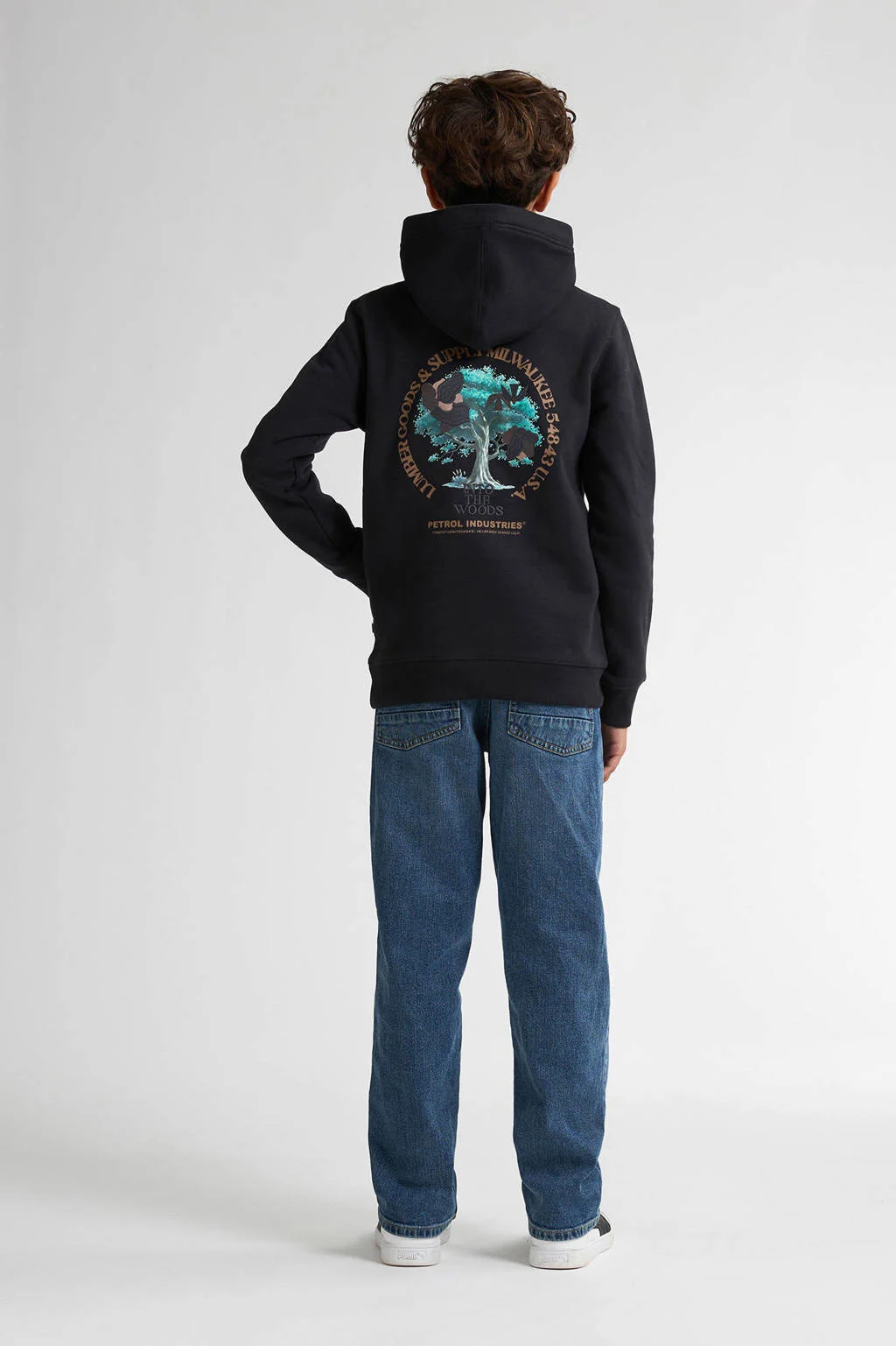 Petrol Industries hoodie zwart