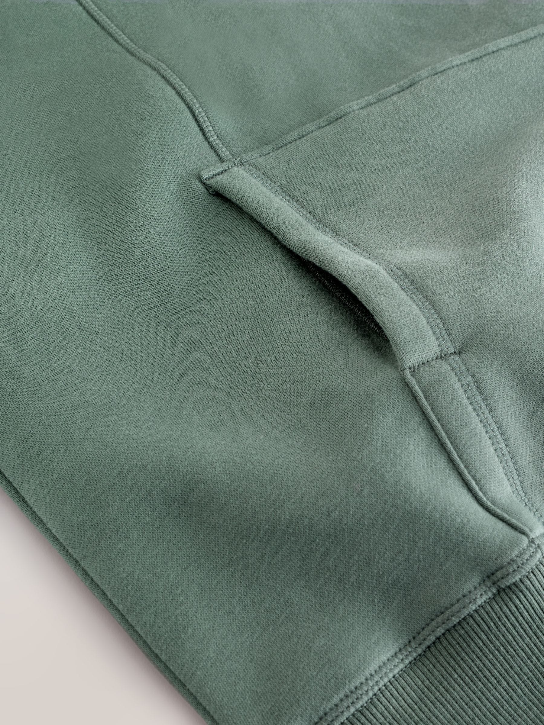 Blauwgroen - Active Longline Overhead Hoodie met superzacht naaddetail en zakken