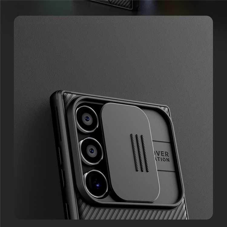 Samsung Galaxy S24 Ultra Schutz Hülle Cam-Slider Kameraschutz - Schwarz