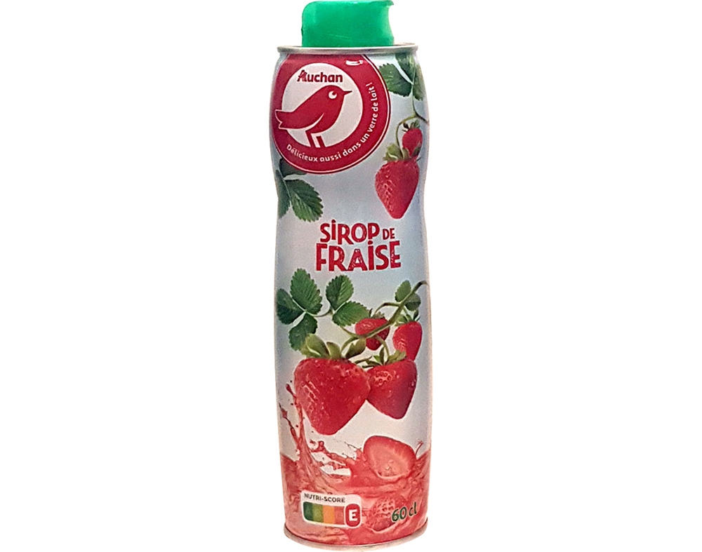CONCENTRADO AUCHAN MORANGO 0.60L