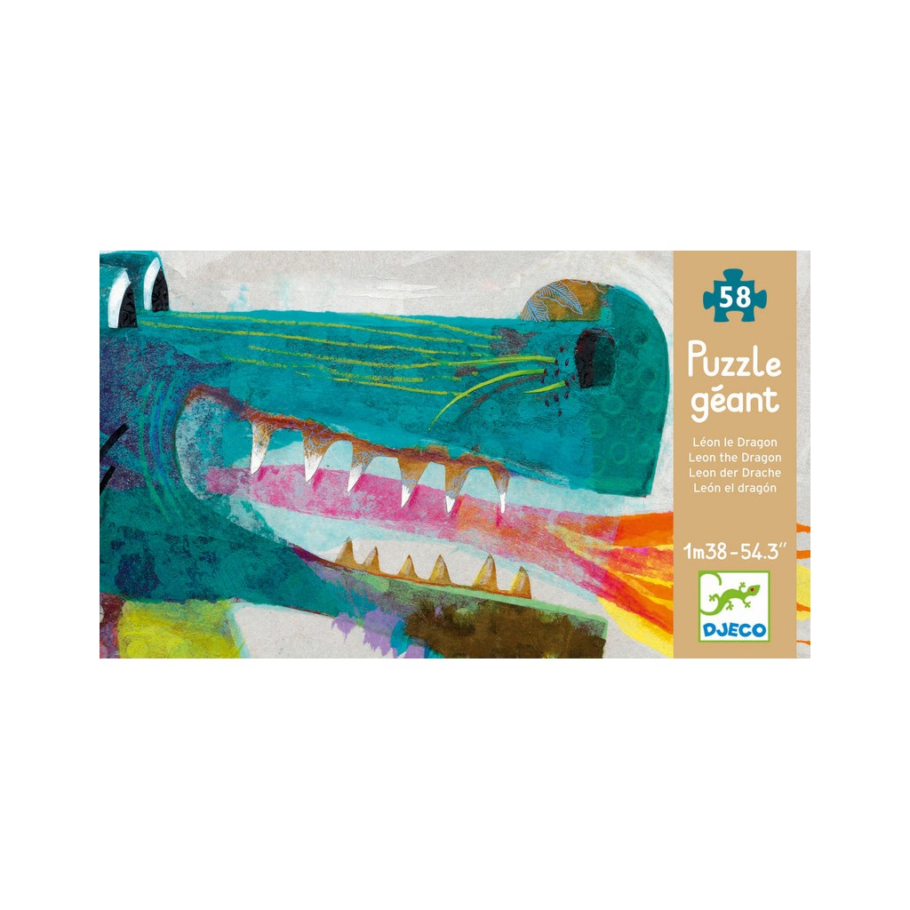 Puzzle géant Léon le dragon- 58 pièces