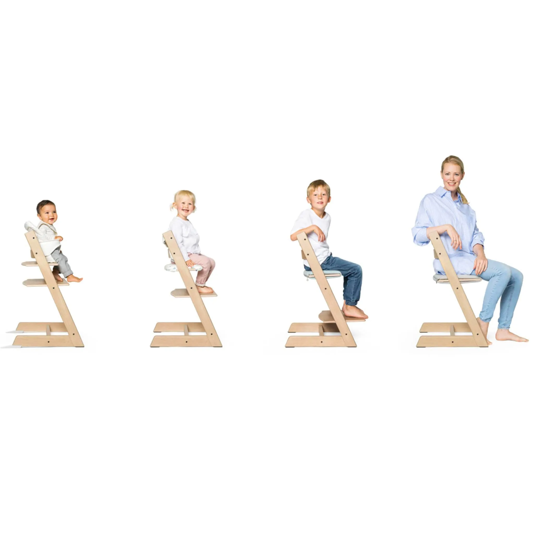 Stokke Chaise Haute Tripp Trapp® + Tripp Trapp® Baby Set - Oak Brun