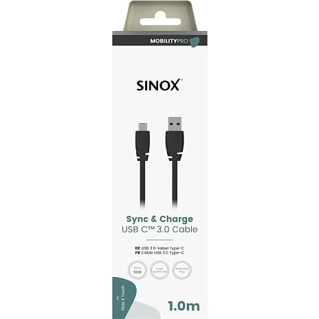 Sinox PRO USB-C til USB-A kabel - 1 meter