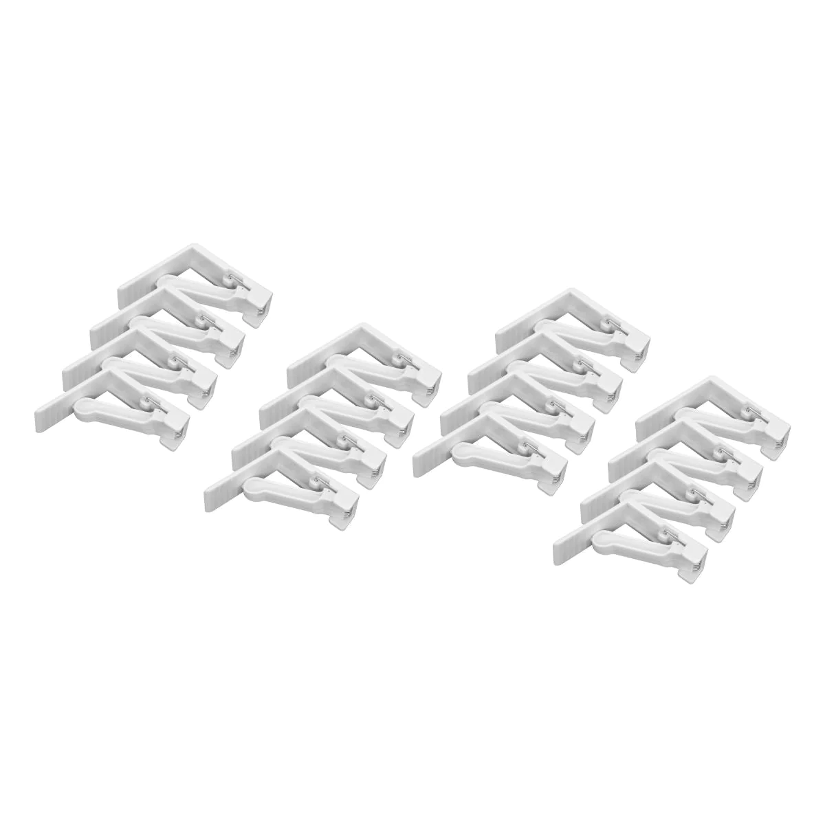 Lot de 16 pinces à nappe avec ressort Fackelmann Tecno Fackelmann