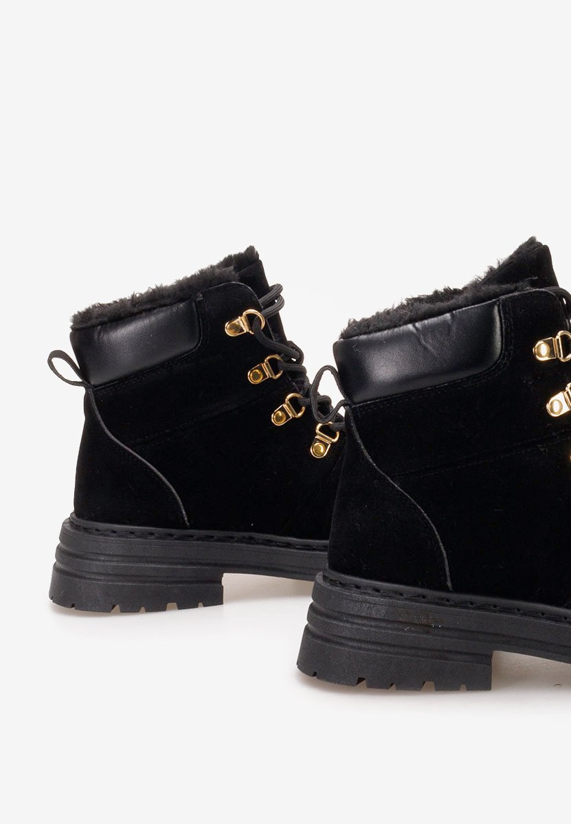 Bottines à lacets femme noirs Lunesa