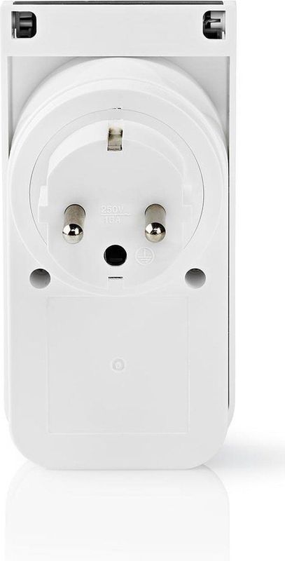 Nedis - Slimme Wifi Stopcontact - Grijs - Stroommeter - Tot 3680W
