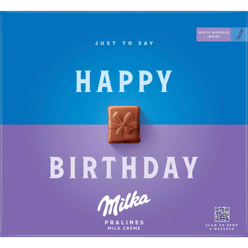 Milka Happy birthday pralines melk créme