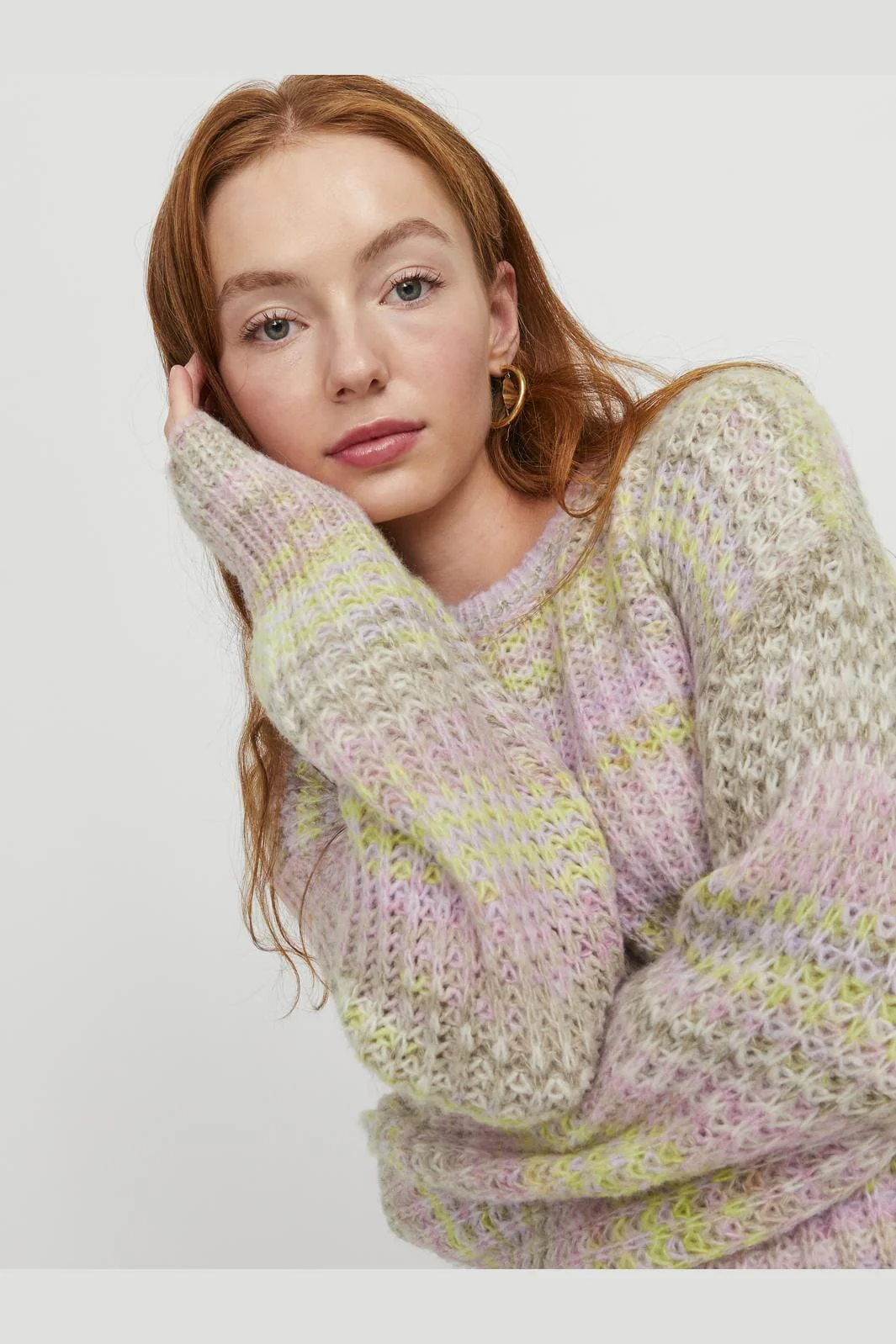 Jjxx Jxsimone Space Dye Crew Neck Knit Sn