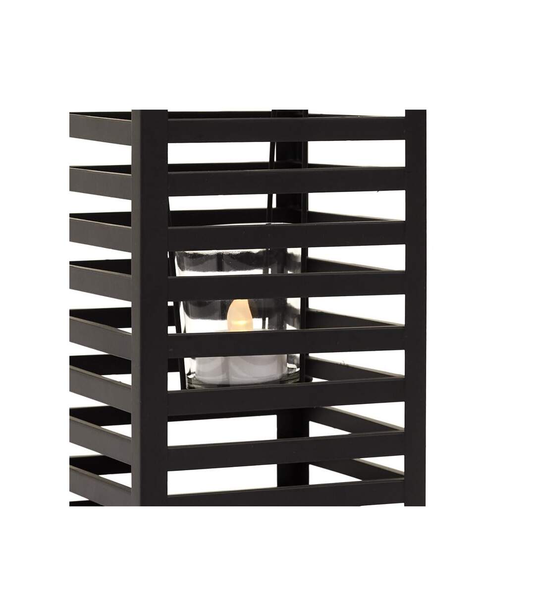 Paris Prix - Lanterne Design En Métal girona 24cm Noir