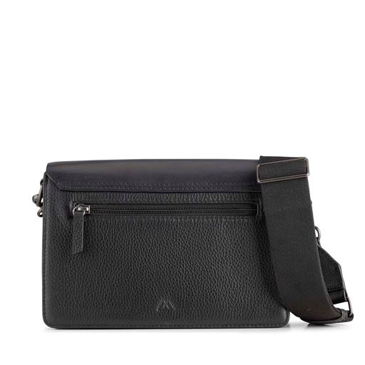 Markberg Arabella Grain Mix Crossbody Taske, Black