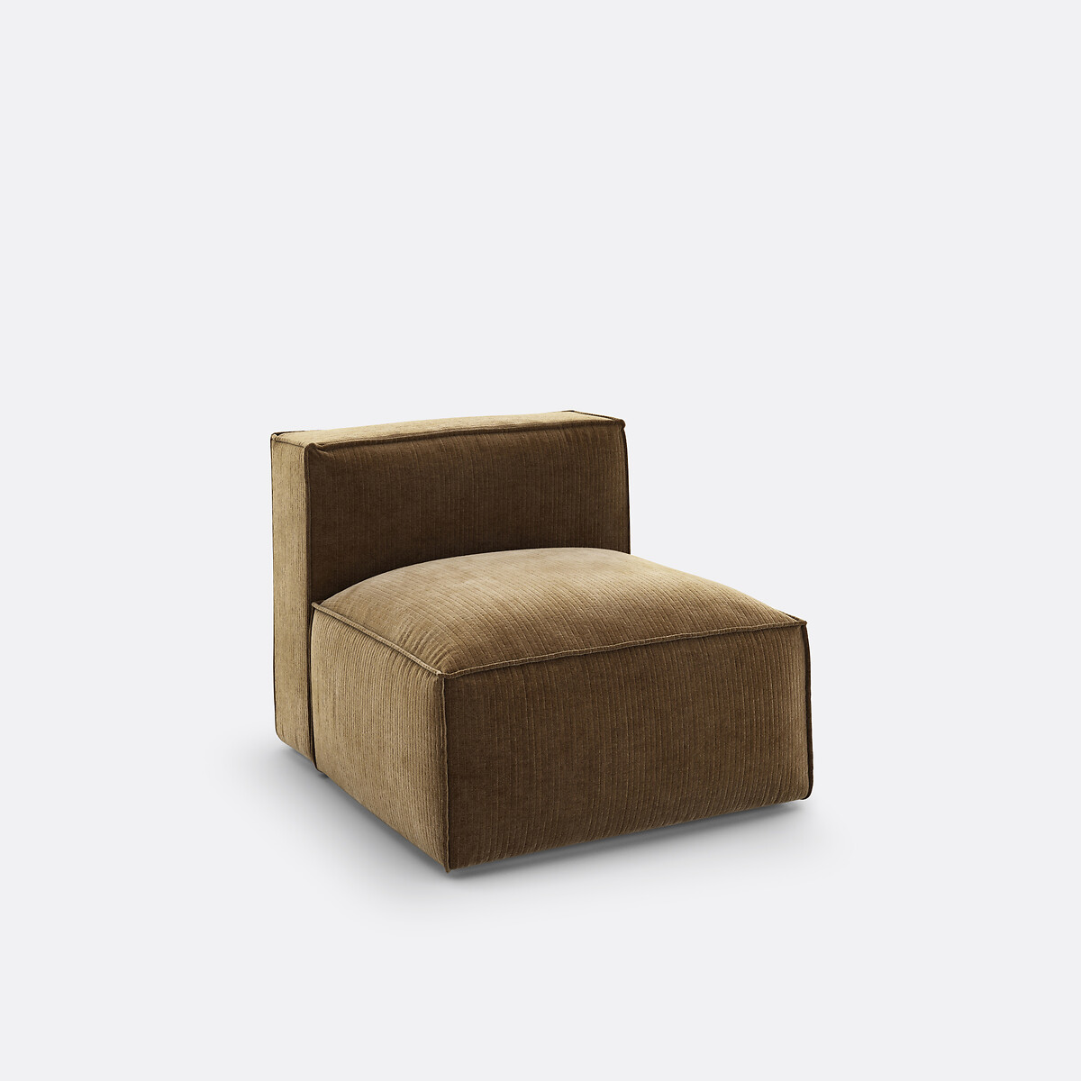 LA REDOUTE INTERIORS<br>Poltrona modular em madeira vintage com rodas caneladas, Seven