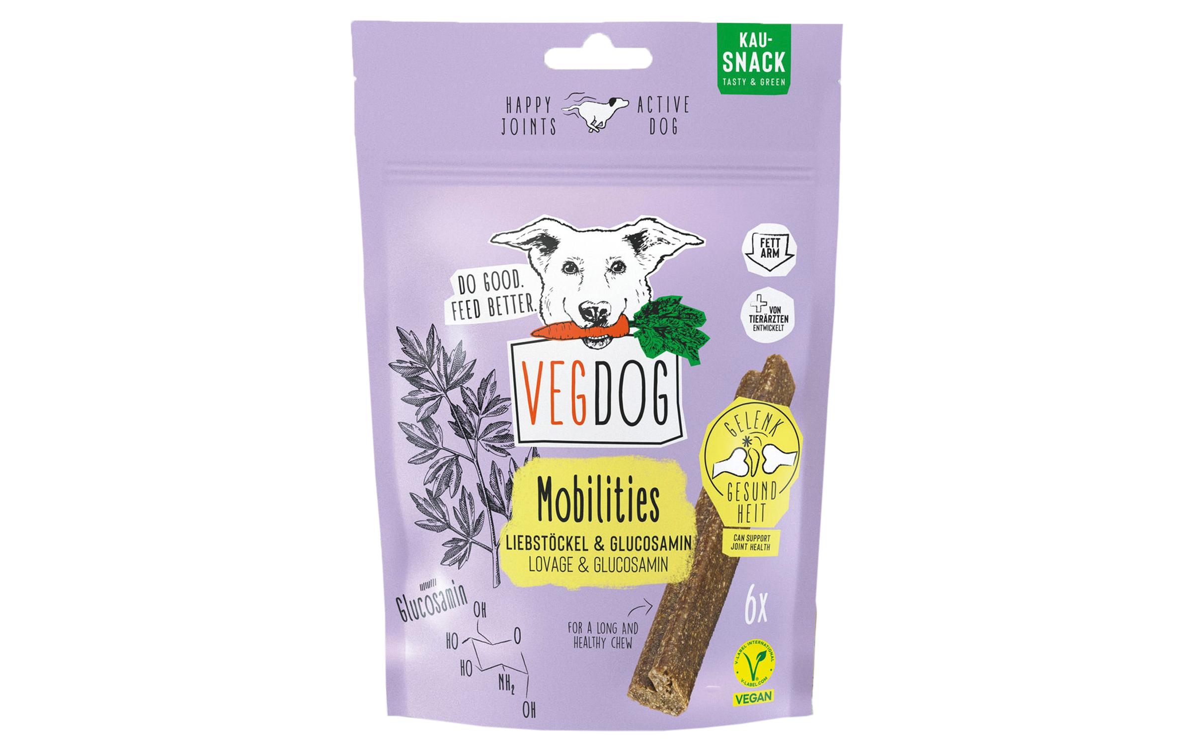 Snack Mobilities 115 gHypoallergener Kausnack für gesunde Gelenke mit veganem Glucosamin