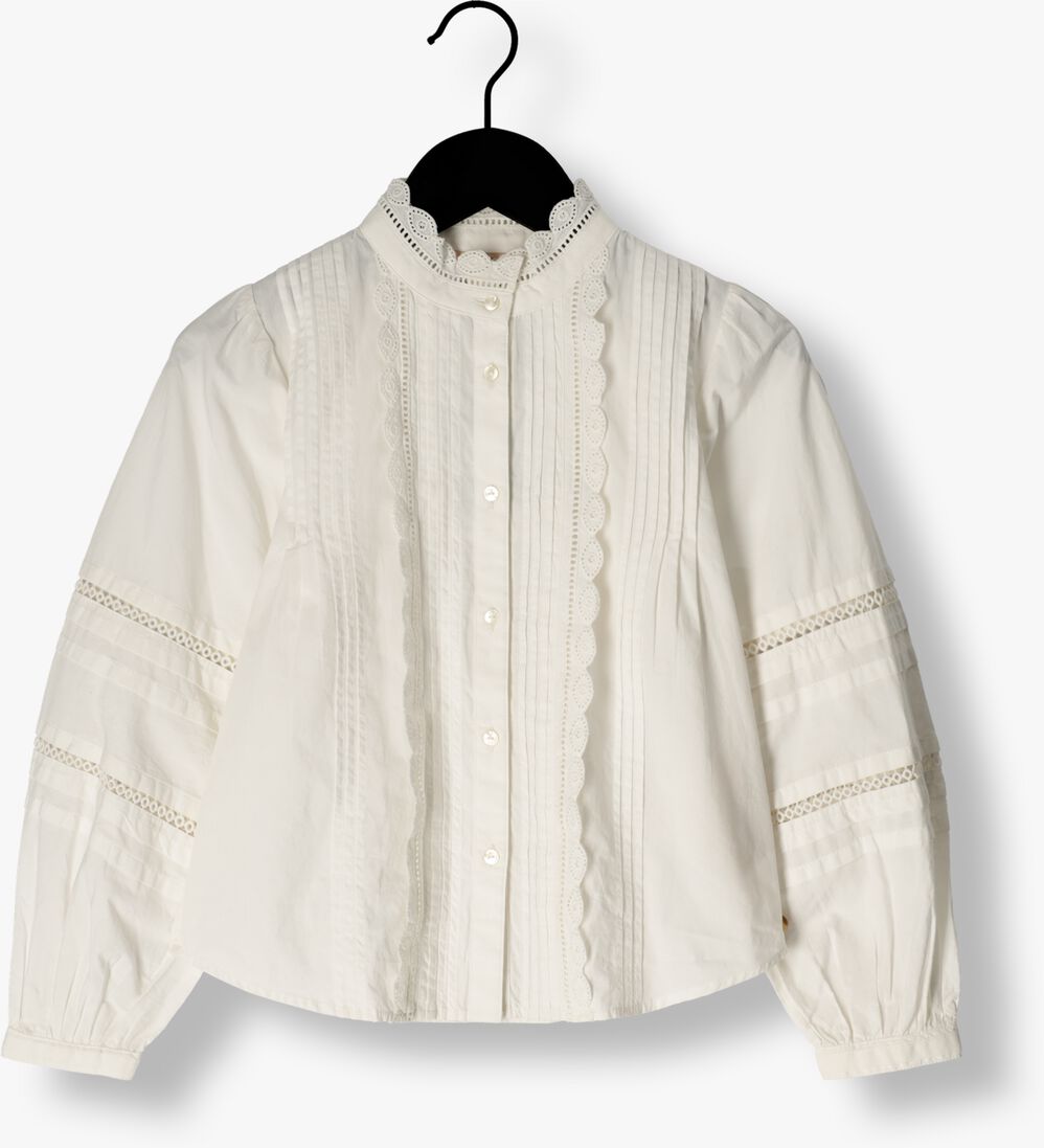 SCOTCH & SODA gebroken wit scotch & soda blouse long-sleeved broderie anglaise detail shirt