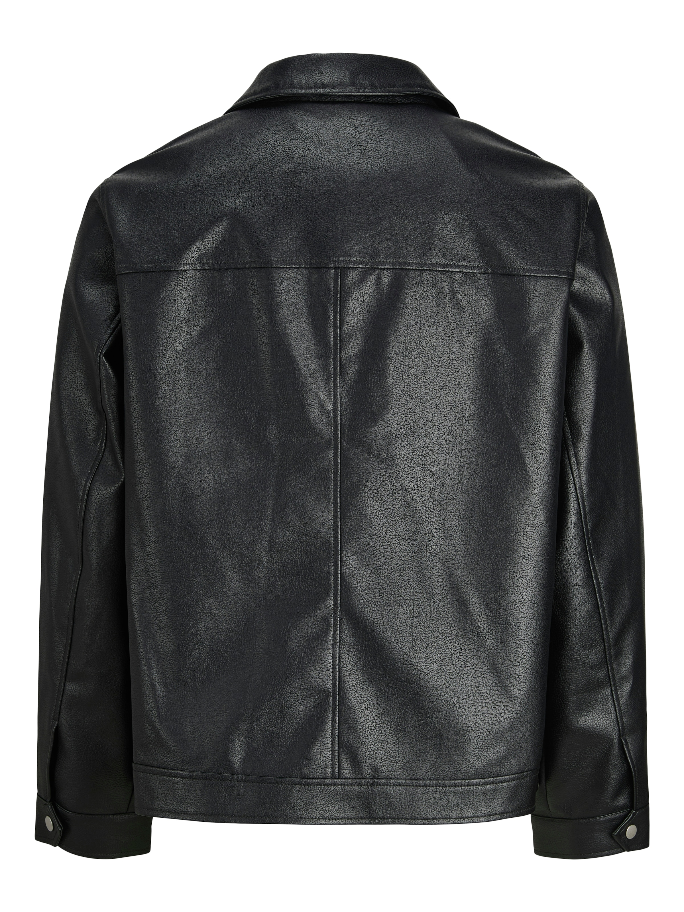 Jack & Jones Bikerjacke »JJECASABLANCA PU JACKET NOOS« ohne Kapuze mit Fronttaschen