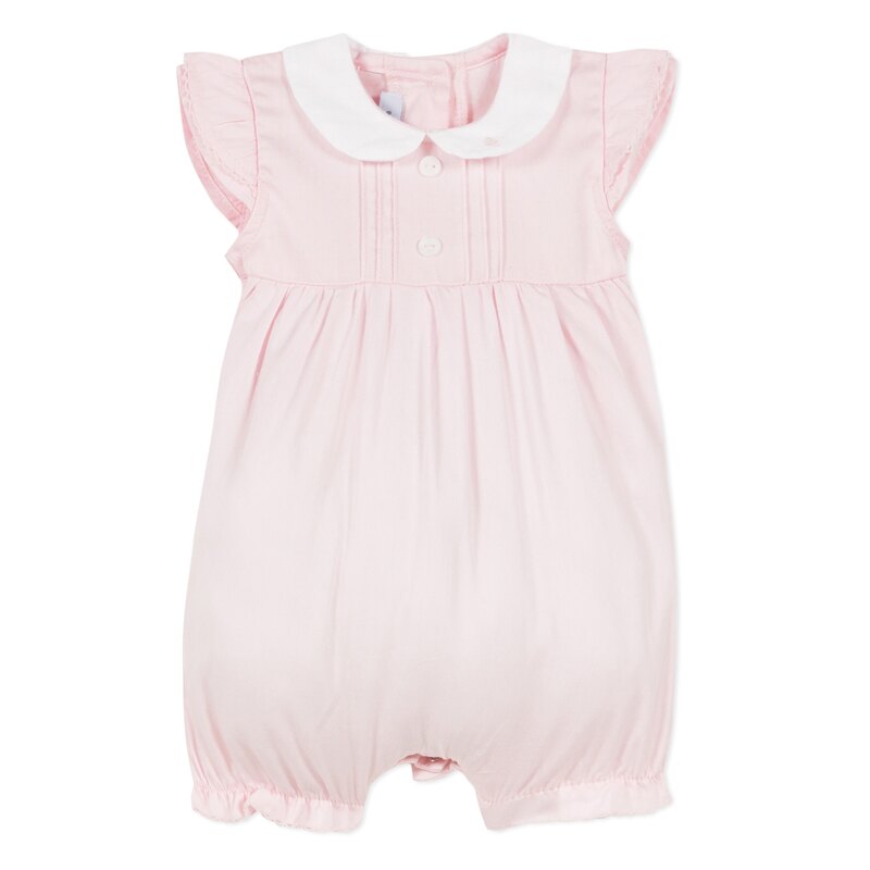 Combinaison à volants en satin rose naissance Absorba Aucune nuance