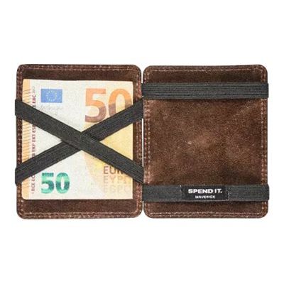 Maverick The Original - Portefeuille Magic RFID avec porte-cartes - cuir