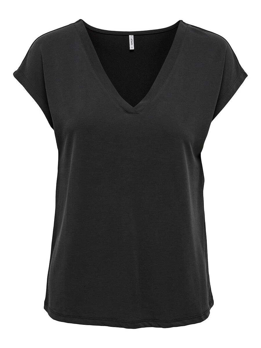 SOMENTE<br>Camiseta de manga curta com decote em V