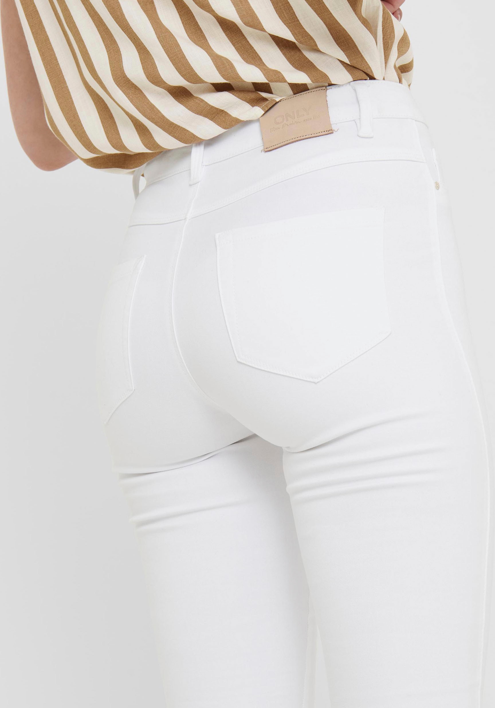 ONLY Skinny-fit-Jeans »ONLROYAL – Stretch-Denim mit hohem Bund für optimalen Sitz«, unifarben, casual, skinny fit, Denim, Eingrifftaschen