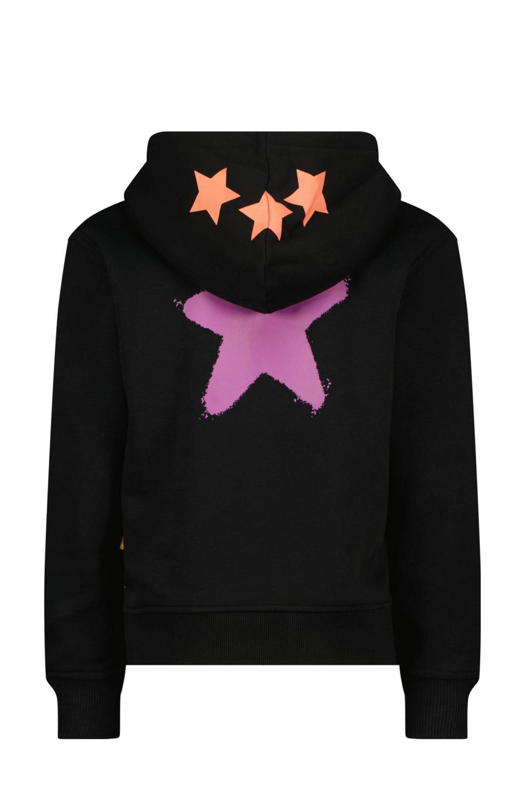 Vingino hoodie Noriny met printopdruk zwart