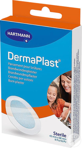 Hartmann DermaPlast Brûlure Pansement Imperméable 8 Pièces